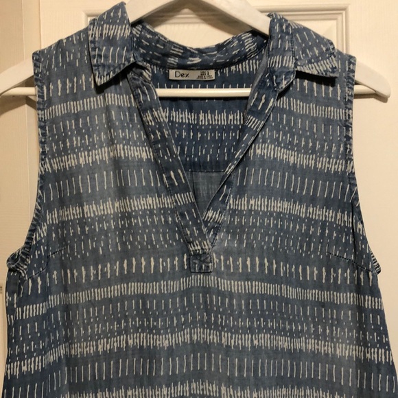 Dex patterned denim look dress - Picture 3 of 5